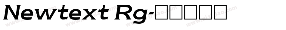 Newtext Rg字体转换